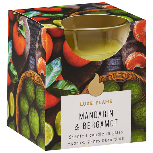 Scented Glass Candle Mandarin & Bergamot 7x8cm