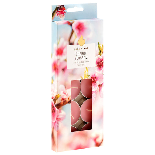 Tealight Candles Cherry Blossoms Scented 10pk