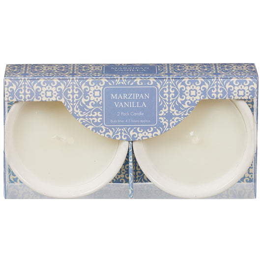 Patterned Ceramic Votive 2pk Assorted