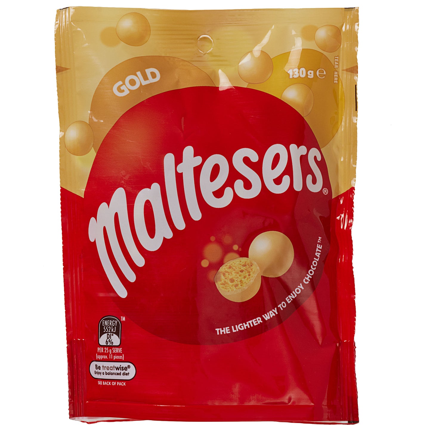 Maltesers Gold Chocolate Share Bag 130g