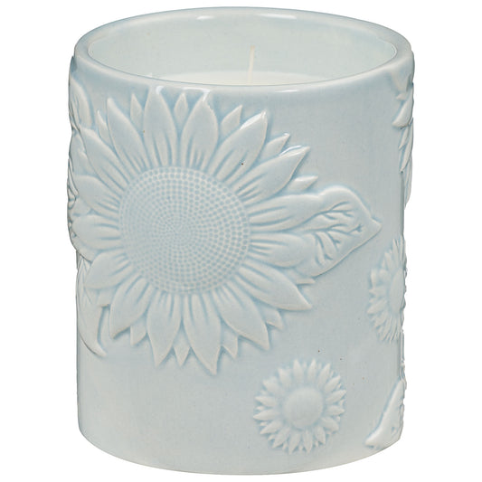 Sunflower Scented Candle Green/Blue