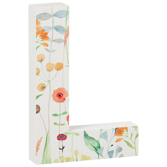 Letter Floral Table Top Assorted 17cm