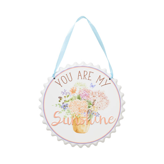 Pressed Tin Sunshine Hanging Plaque