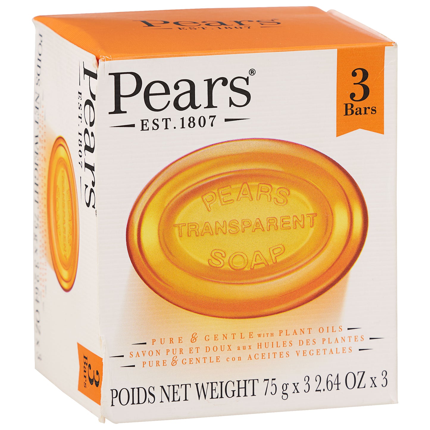 Pears Soap Bar Pure & Gentle 3x75g