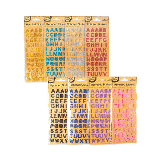 Glitter Alpahbet Stickers