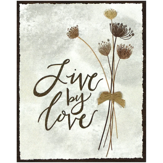 Live By Love Textured Print Box Top