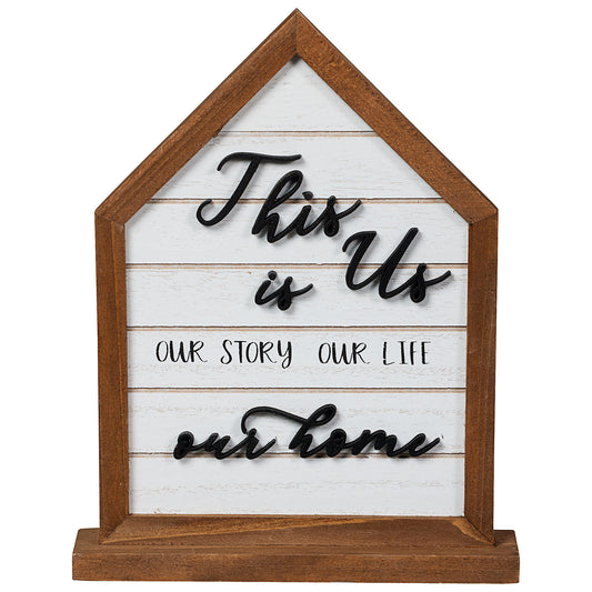 House Shape Sign Table Top Assorted