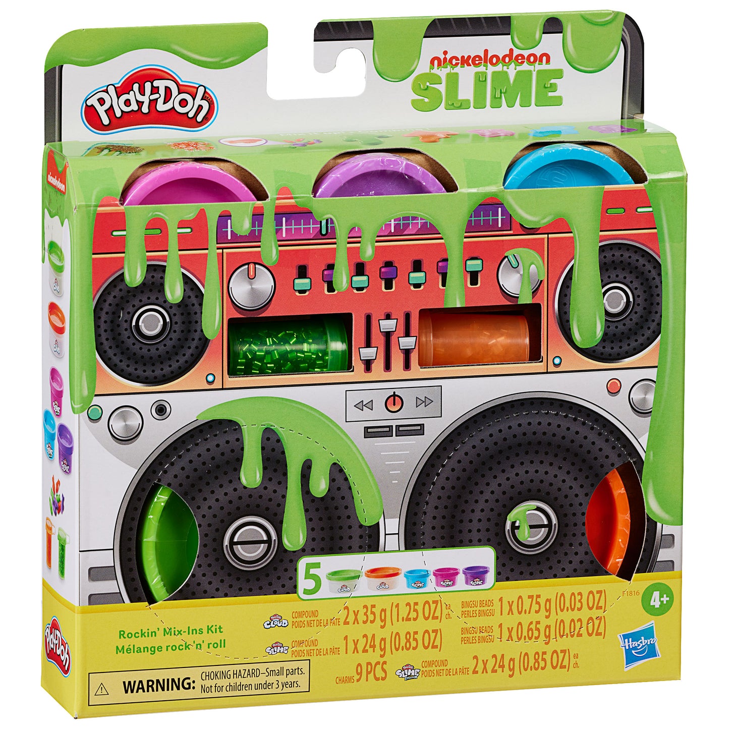 Playdoh Nickelodeon Slime Rockin Mix-Ins Kit