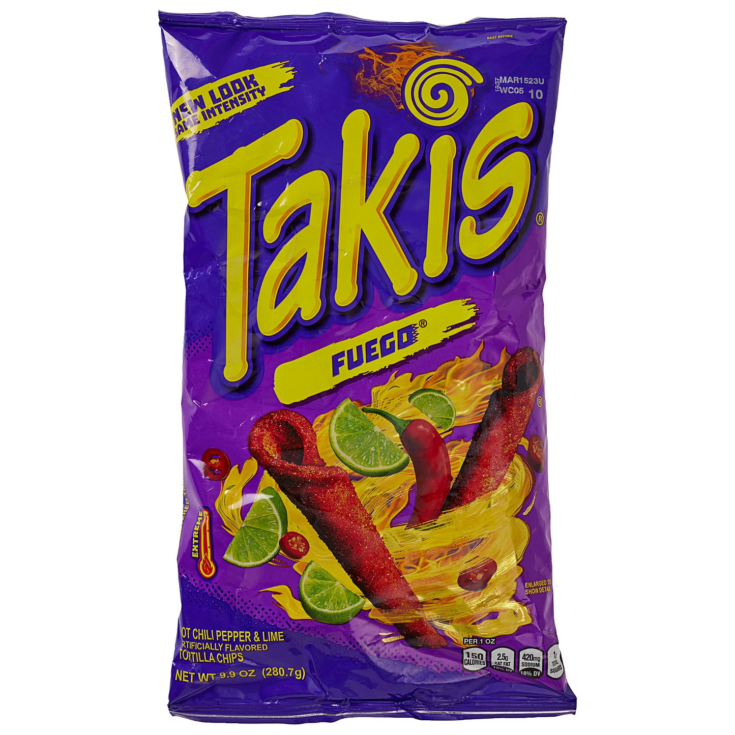 US Takis Fuego Chips Chili Lime 280g