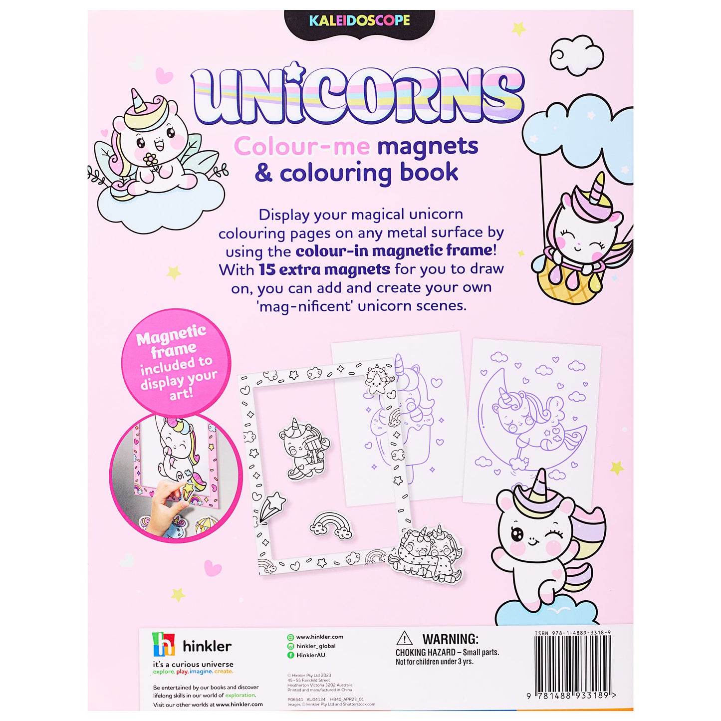 Colour Me Magnets & Colouring Book Magical Unicorns