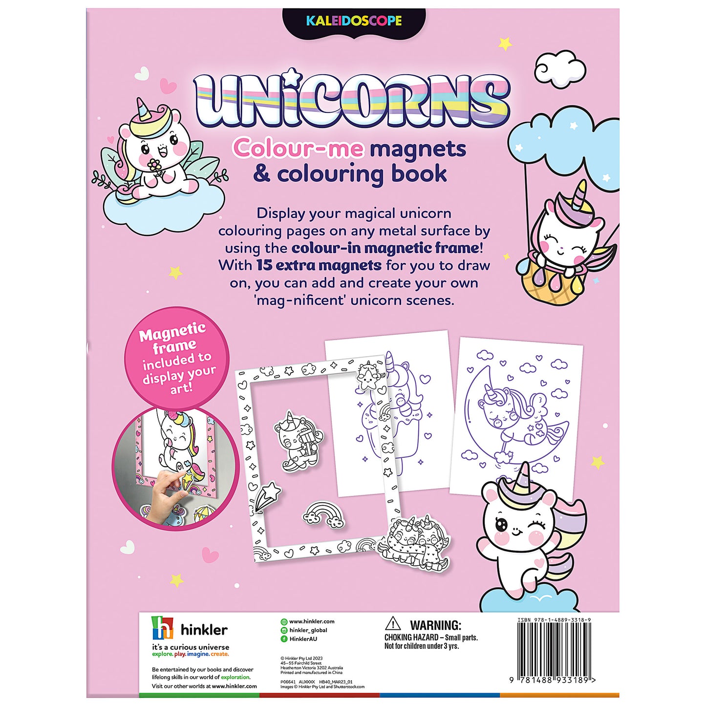 Colour Me Magnets & Colouring Book Magical Unicorns