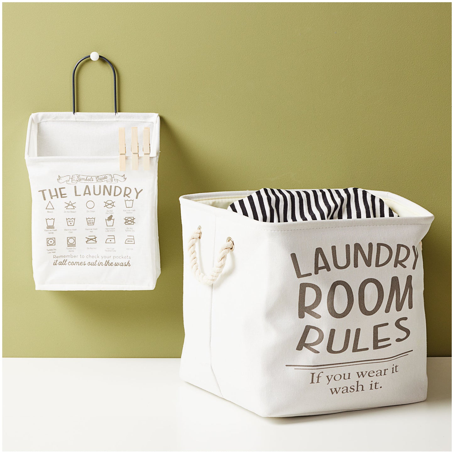 Laundry Day Square Storage with Handle 32cm