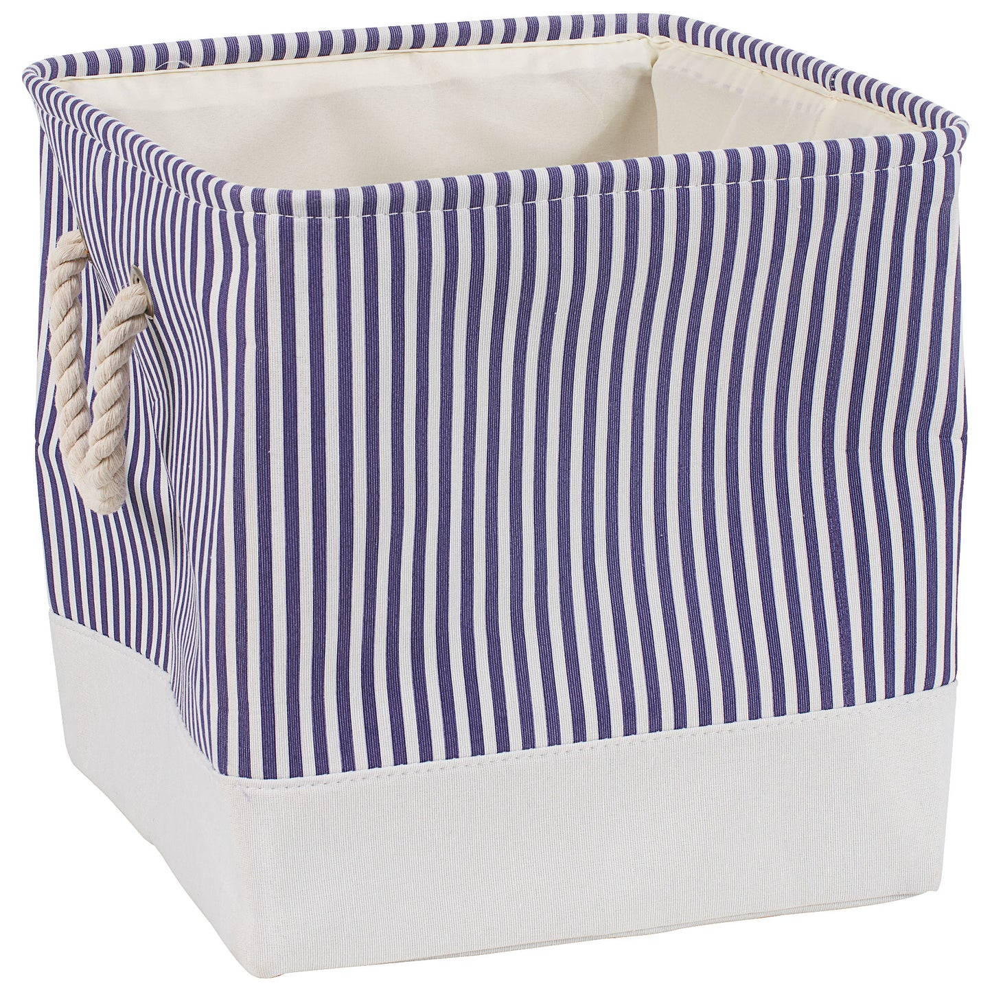 Square Storage Cube with Handle Oxton Stripe 32cm