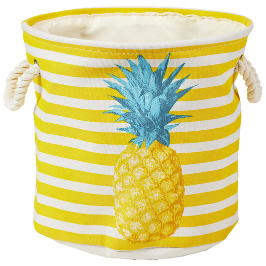 Pineapple Round Storage With Handle 32cm