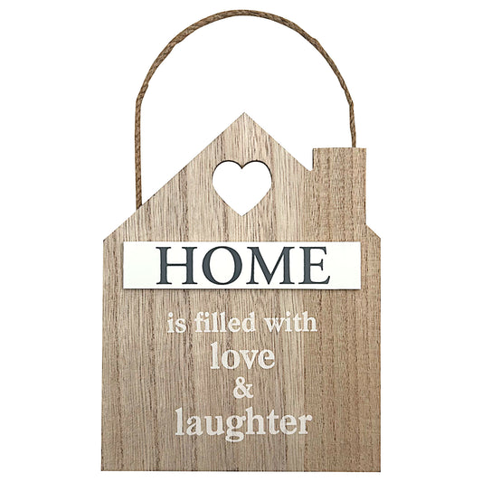 Home Is Filled With Love Hanging Plaque