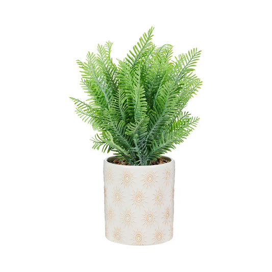 Sunray Pot Faux Fern