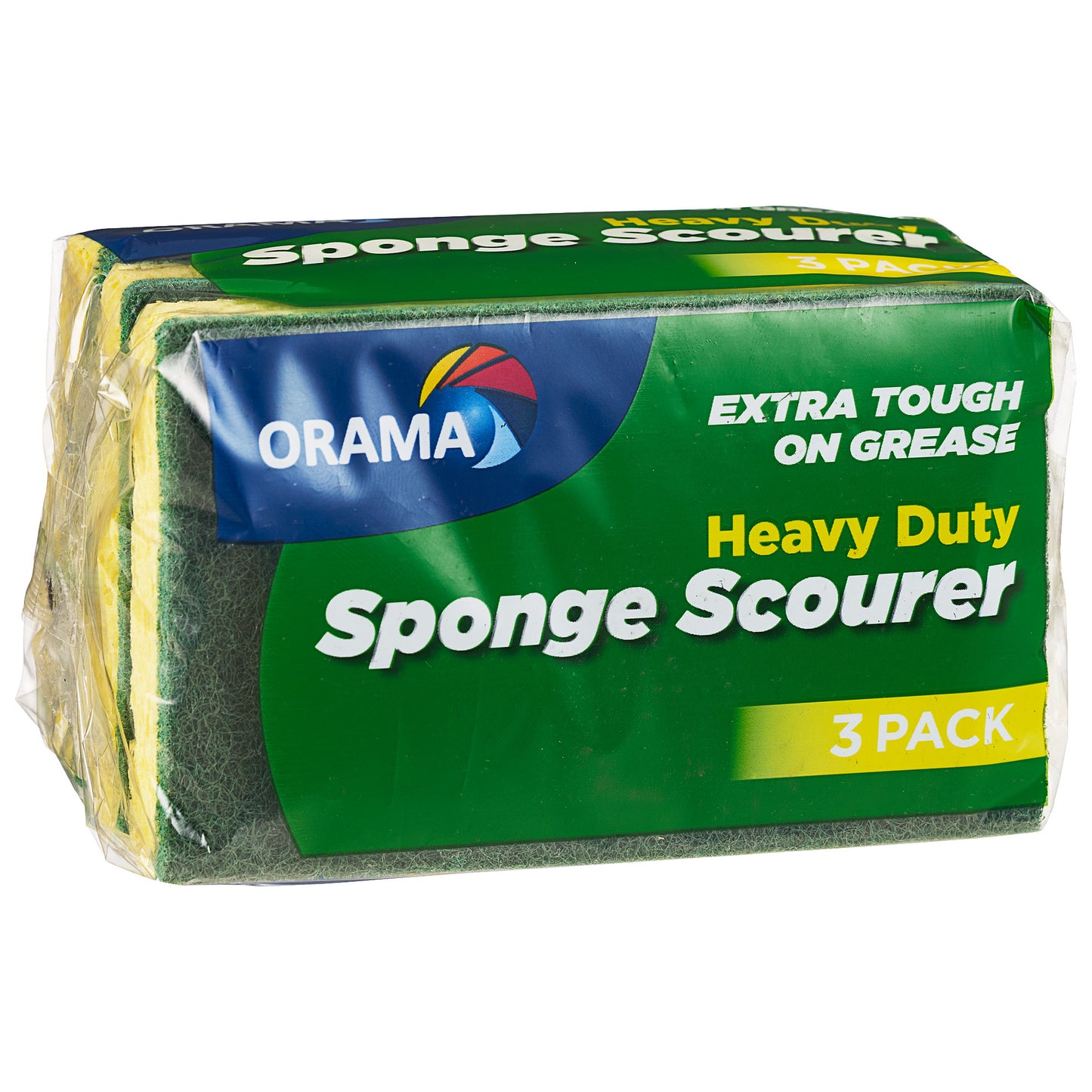 Orama Heavy Duty Sponge Scourer 3pk