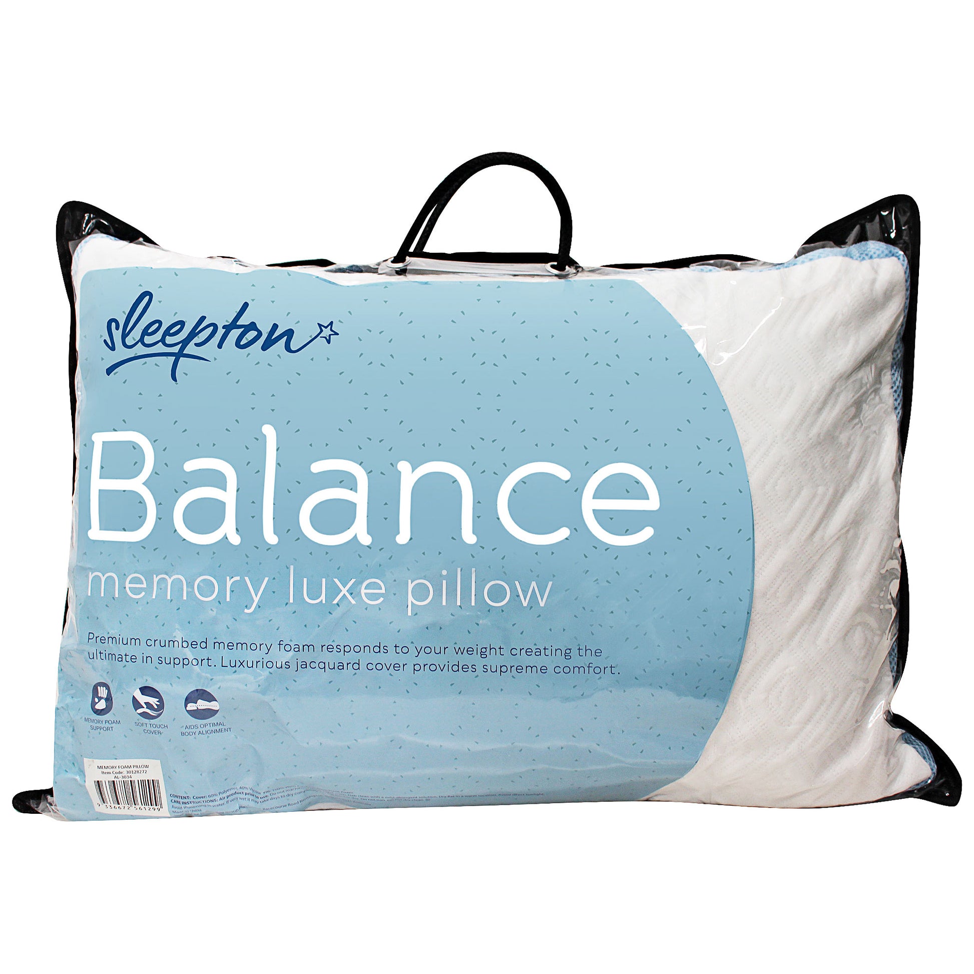 Sleepton Gusset Memory Foam Pillow The Reject Shop