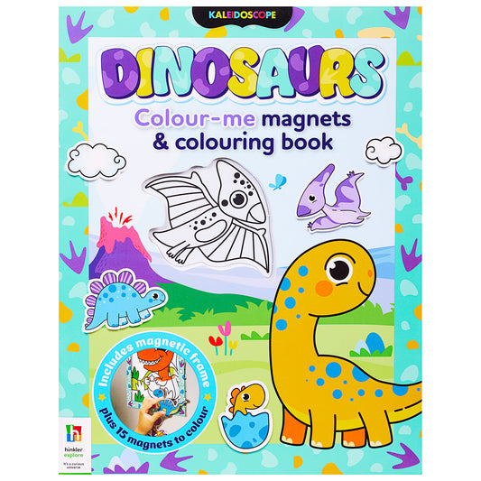 Colour Me Magnets & Colouring Book Roarsome Dinosaurs