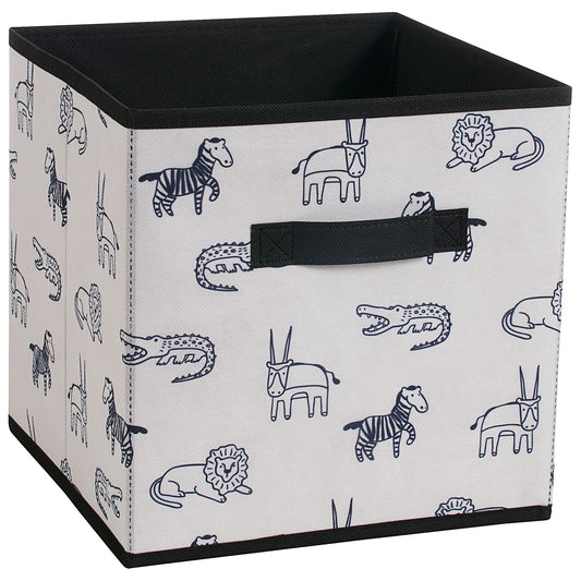 Foldable Storage Cube Zoo Animals 27cm