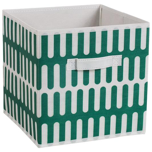 Foldable Storage Cube - Green Links 27cm