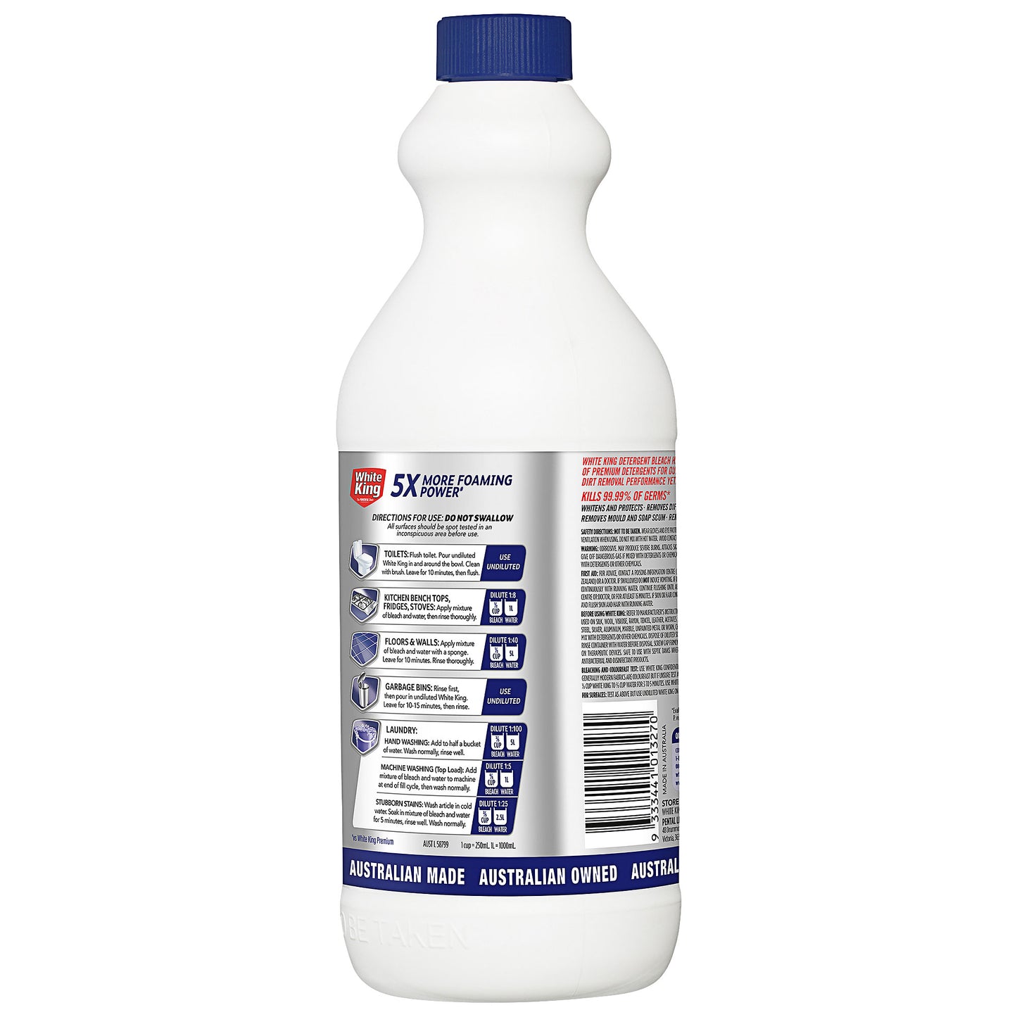 White King Detergent Bleach 1.25L