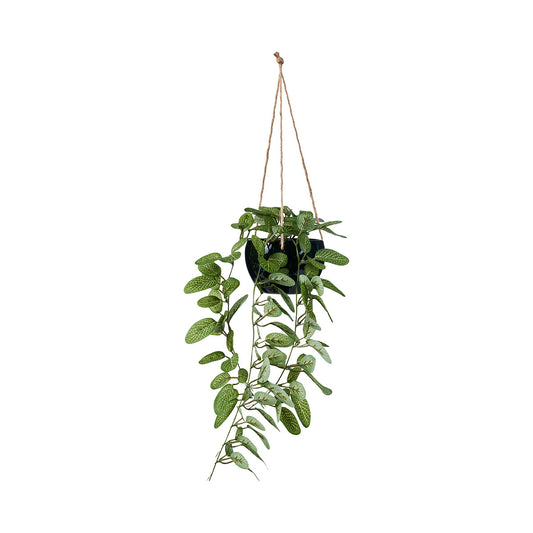 Hanging Leaf In Pot Black/White