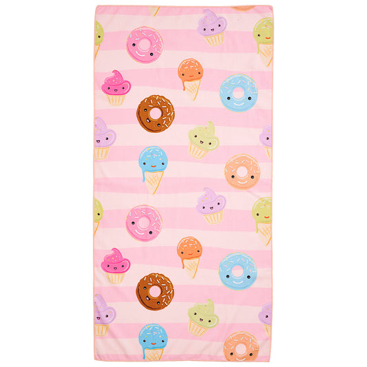 Kids' Microfibre Beach Towel Printed Assorted