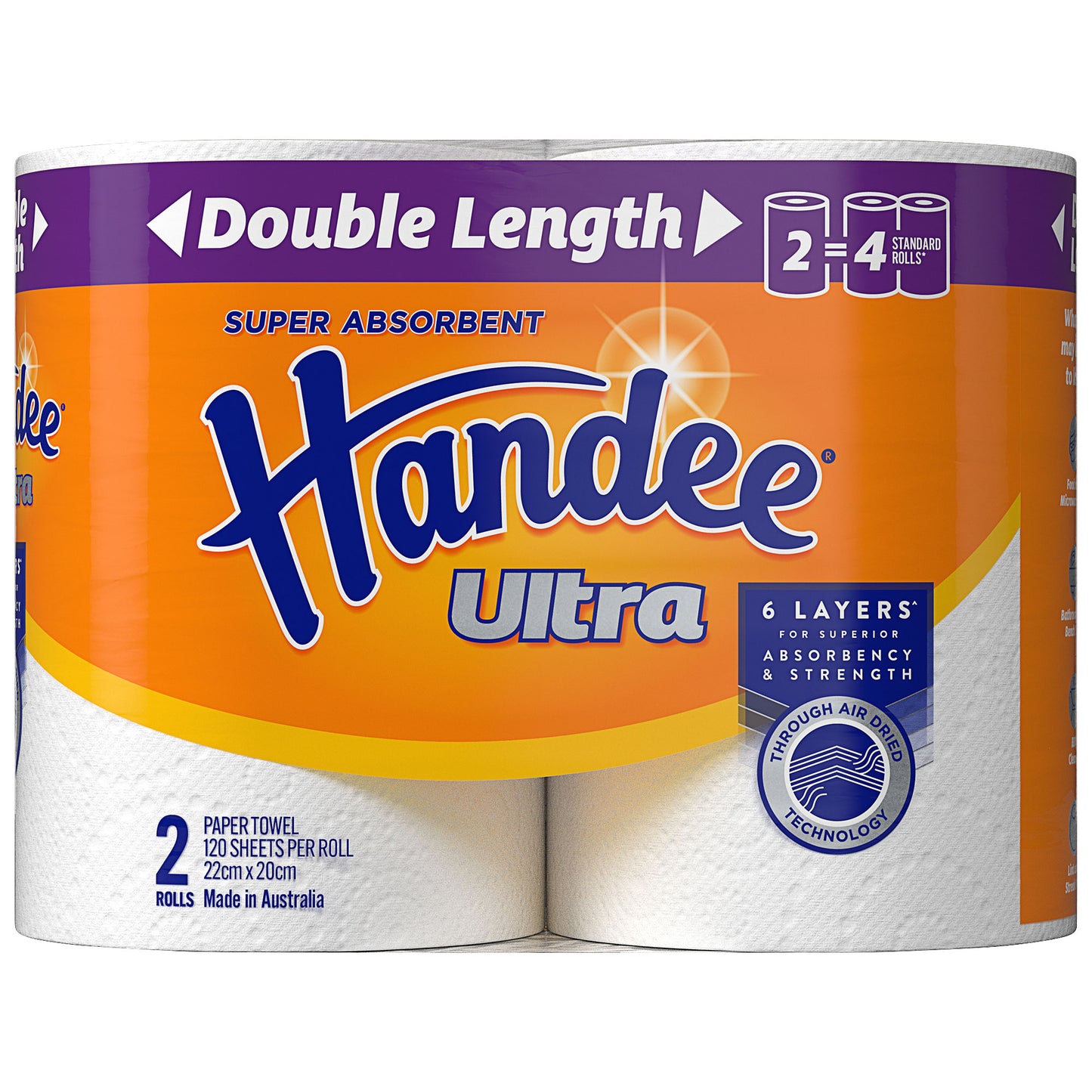 Handee Ultra Paper Towel  Double Length 2pk