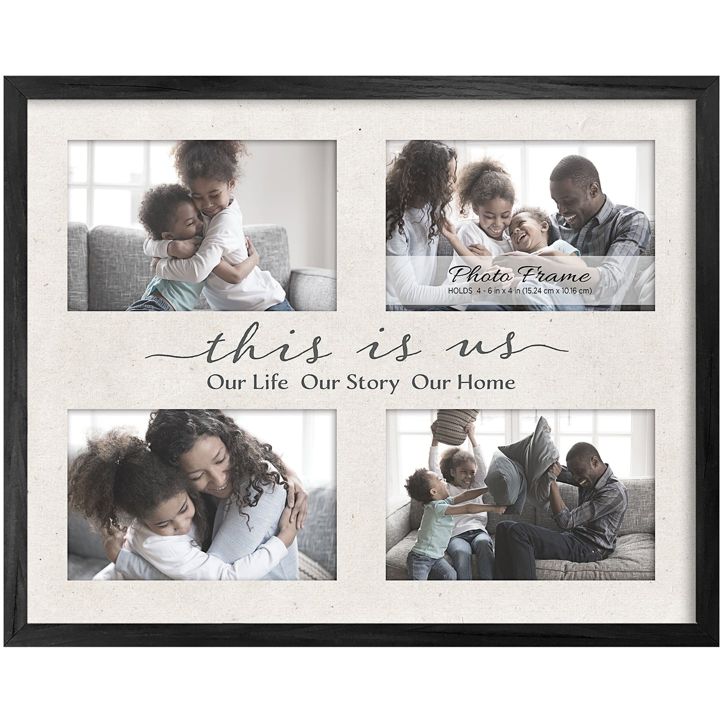 Sentiment 4 Window Collage Frame Assorted