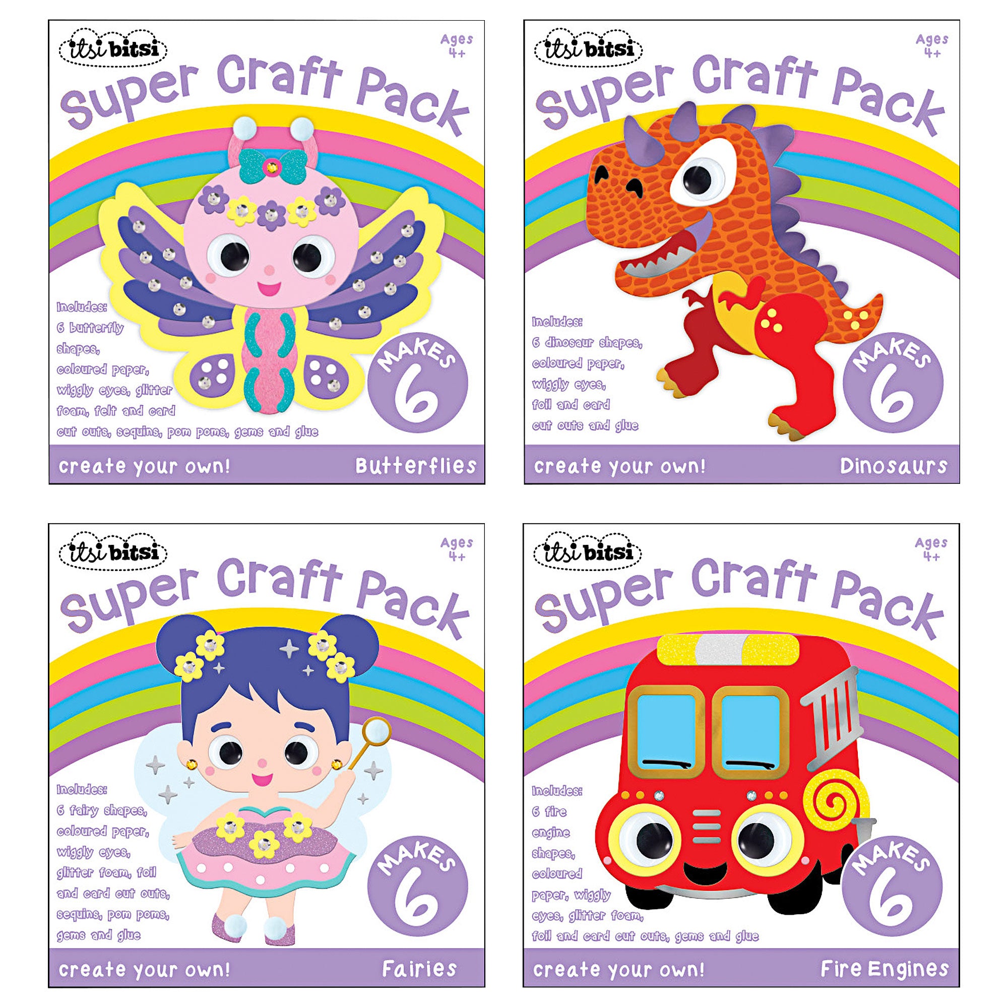 Super Craft Kit 6pc Set A The Reject Shop