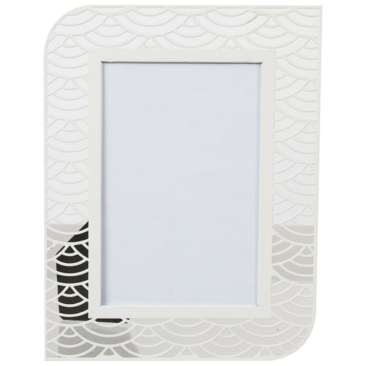 Curved Metal Cut-Out Photo Frame 4x6"