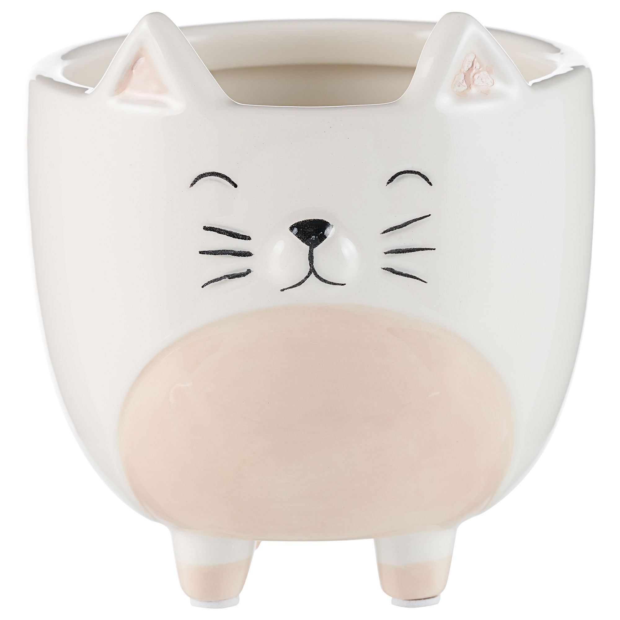 Cat Dolomite Planter 13cm – The Reject Shop