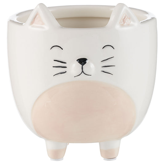 Cat Dolomite Planter 13cm