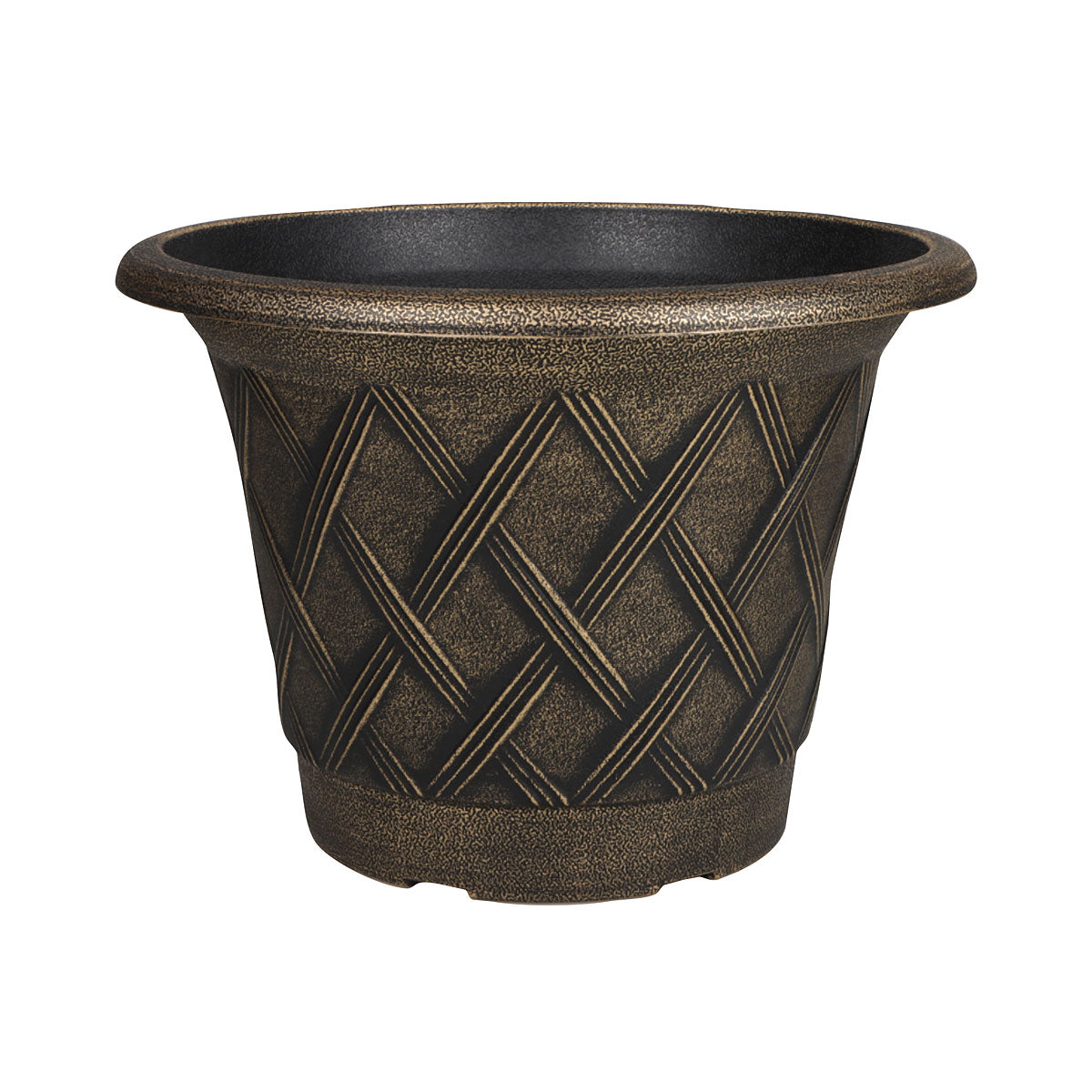 Embossed Diamond Patterned Pot 23.5cm The Reject Shop