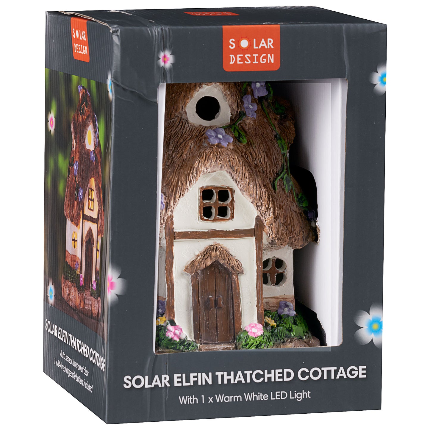 Solar House Garden Statue Assorted