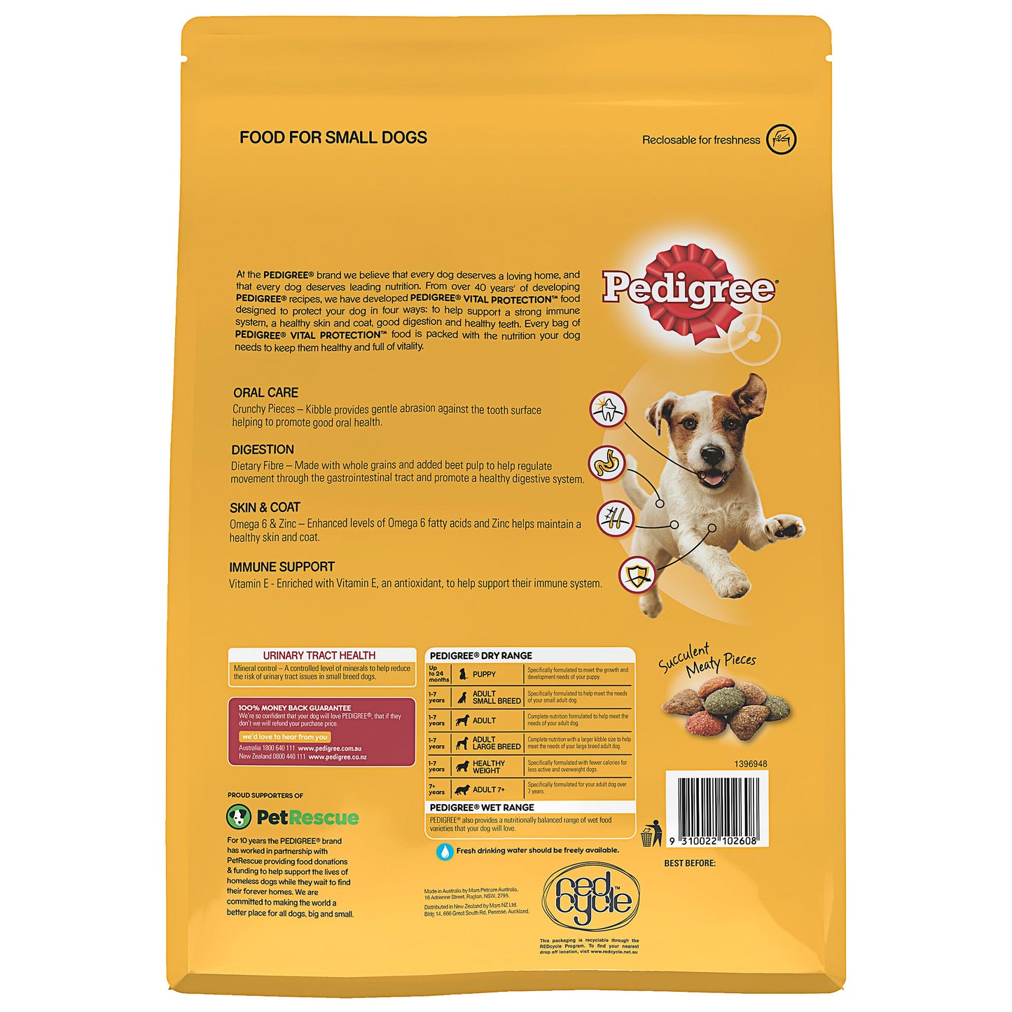 Pedigree Dry Dog Food 2.5kg