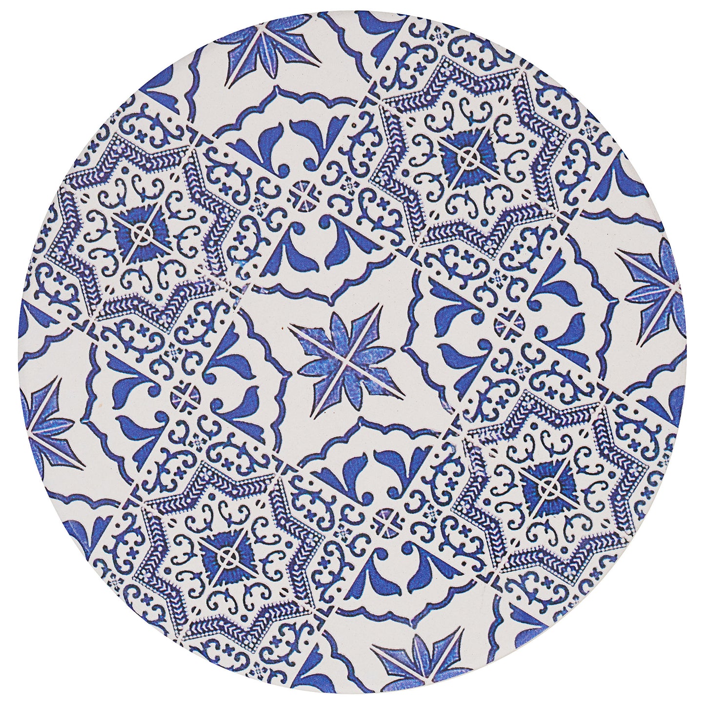 Round Printed Ceramic Coaster Assorted