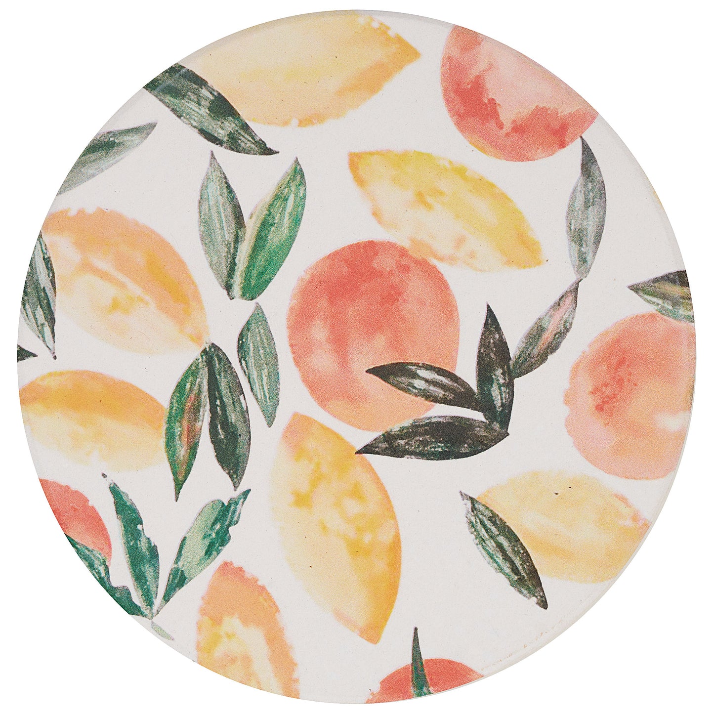 Round Printed Ceramic Coaster Assorted