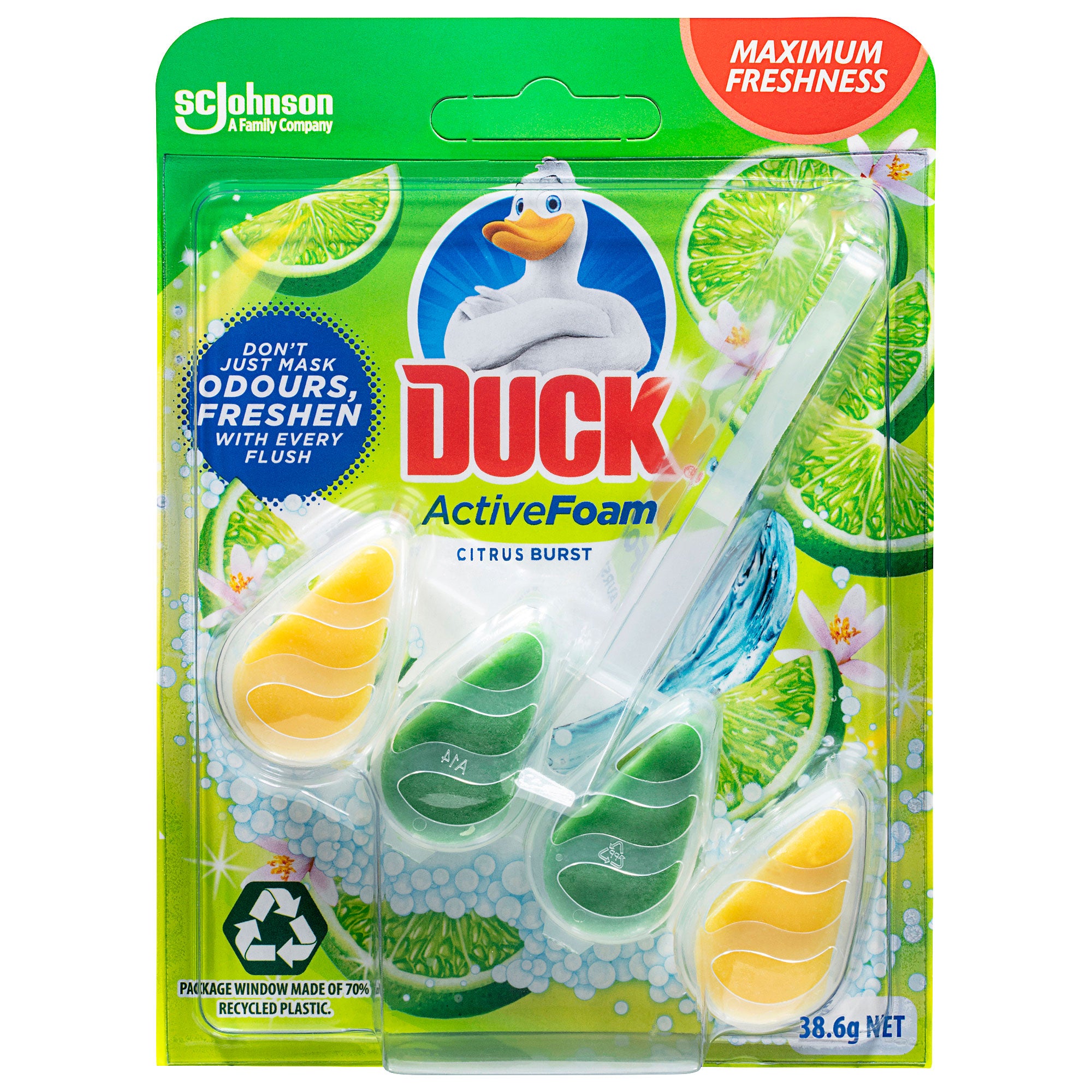 Duck Cage Active Foam Citrus 38.6g The Reject Shop
