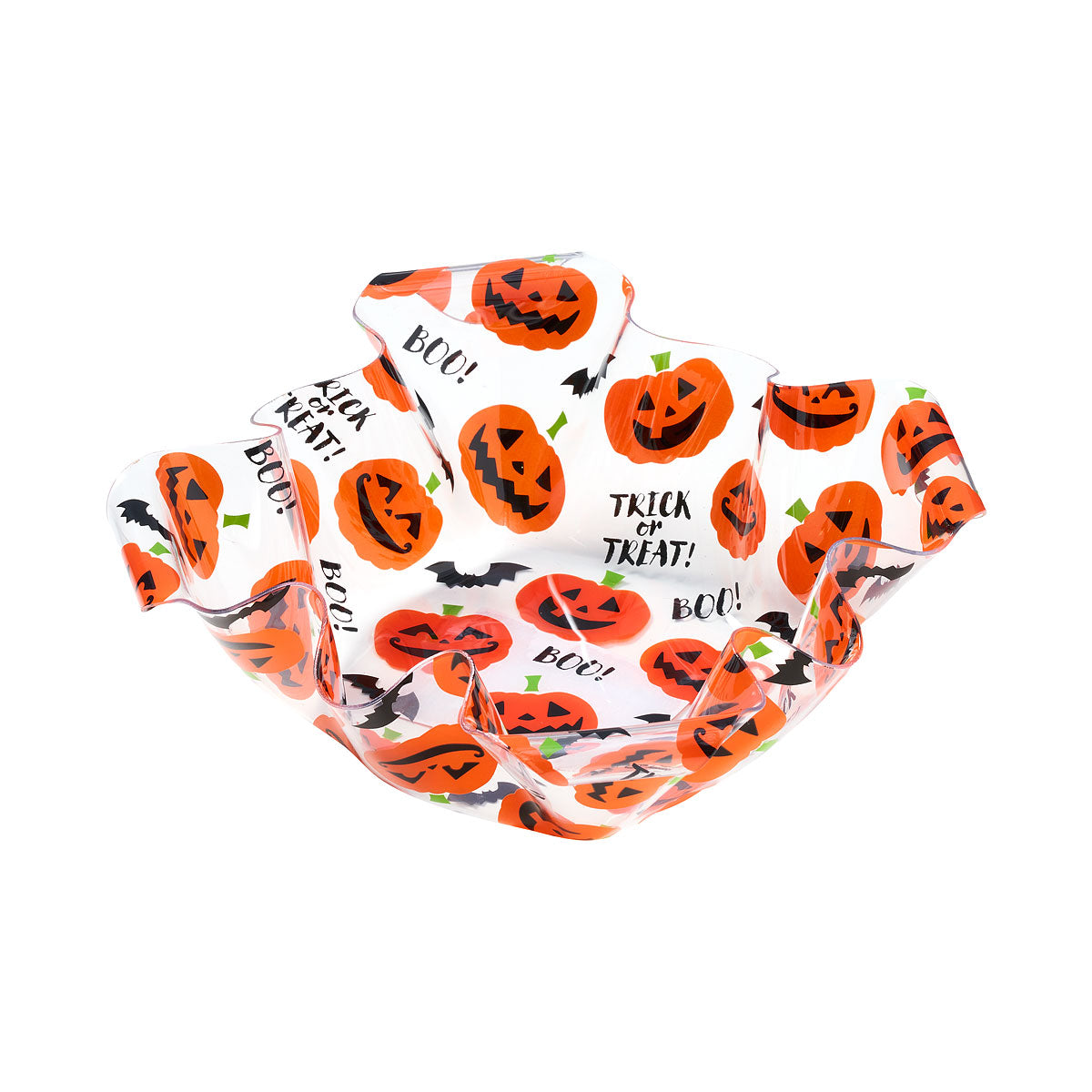 Halloween Decorative Plastic Bowl With Print Assorted