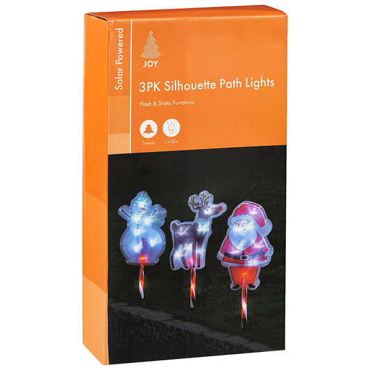 Solar Light-Up Two-Sided Stakes Set