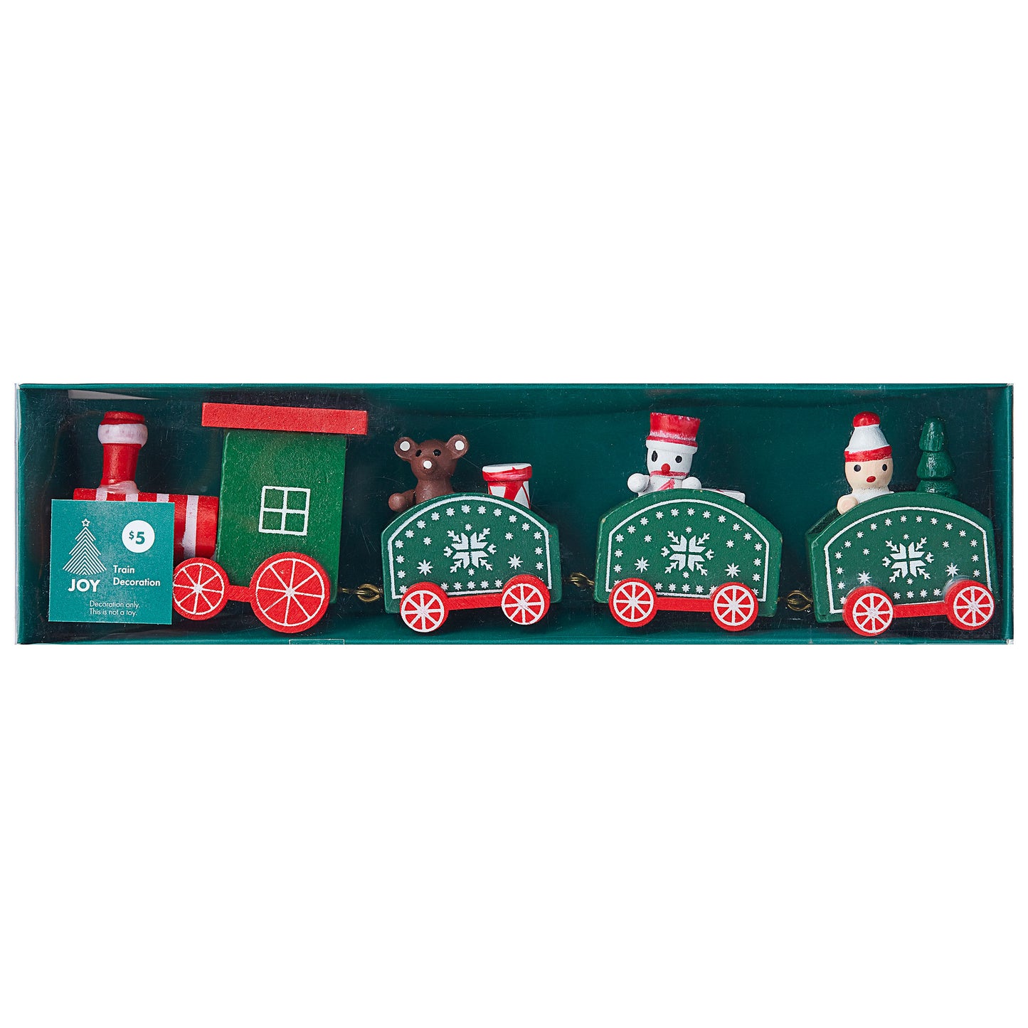 Christmas MDF Train Decoration Assorted