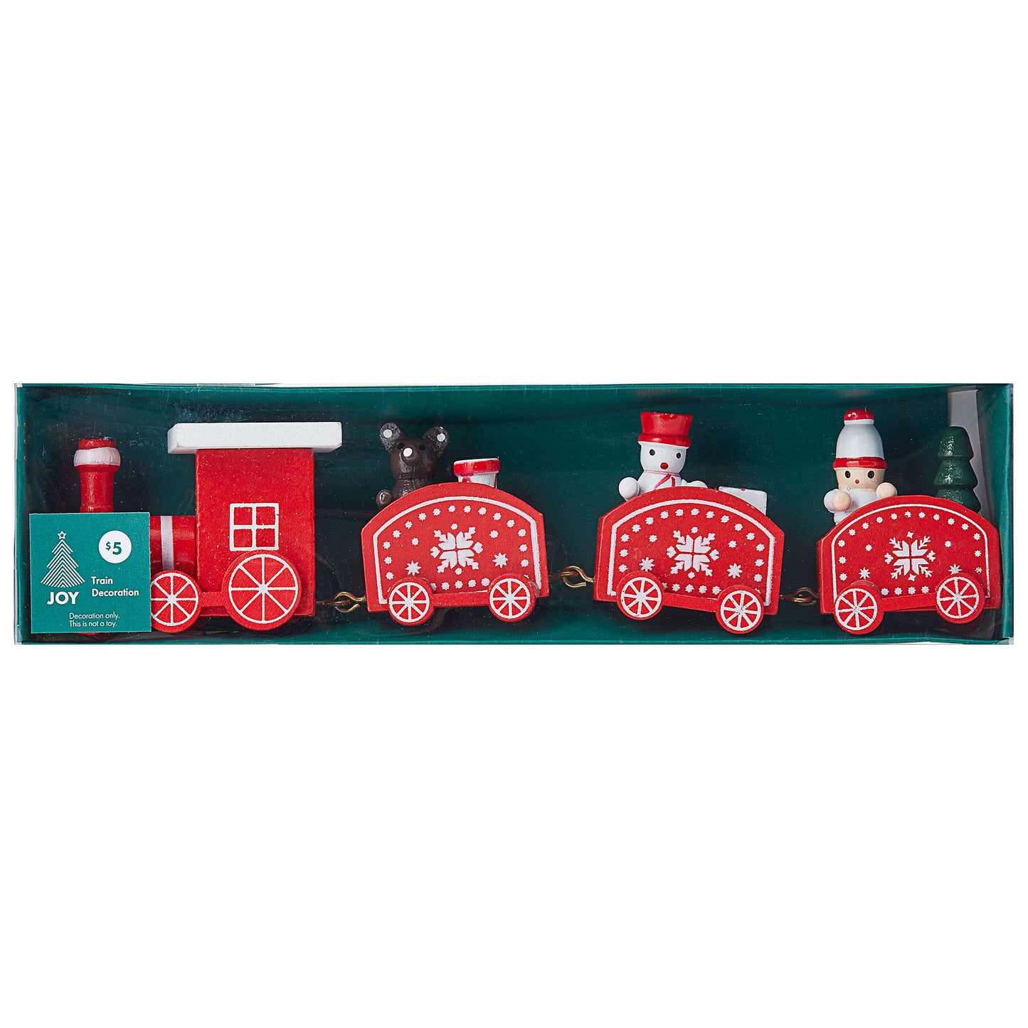 Christmas MDF Train Decoration Assorted