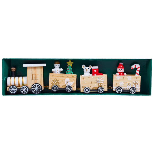 Christmas MDF Train Decoration Assorted