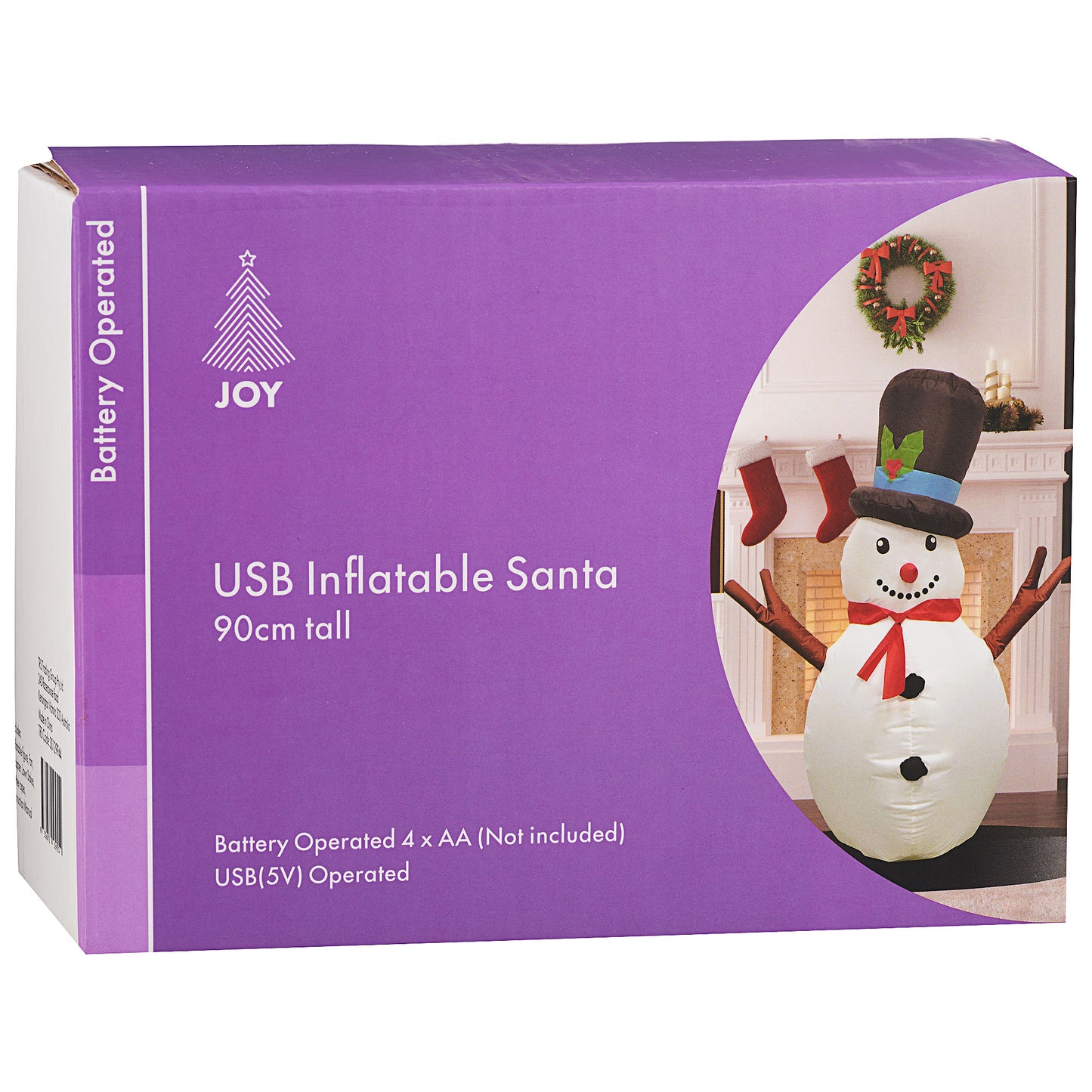 Inflatable Santa/Snowman 90cm