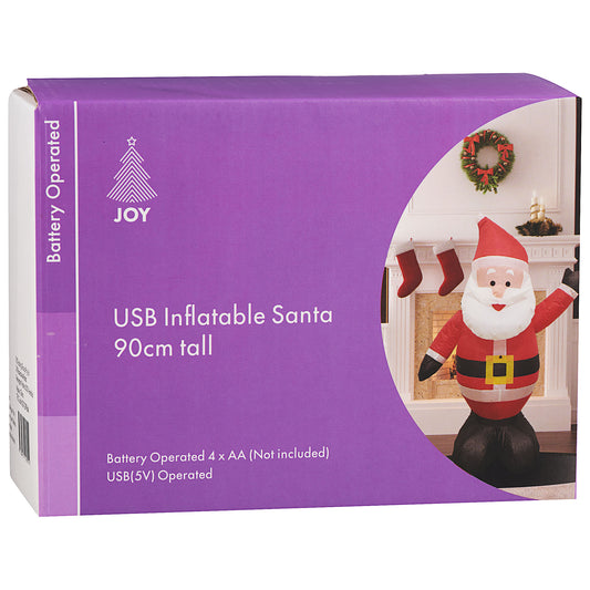 Inflatable Santa/Snowman 90cm