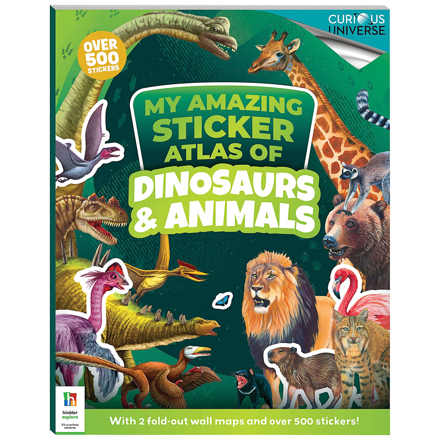 Incredible Sticker Atlas: Dinosaurs and Animals