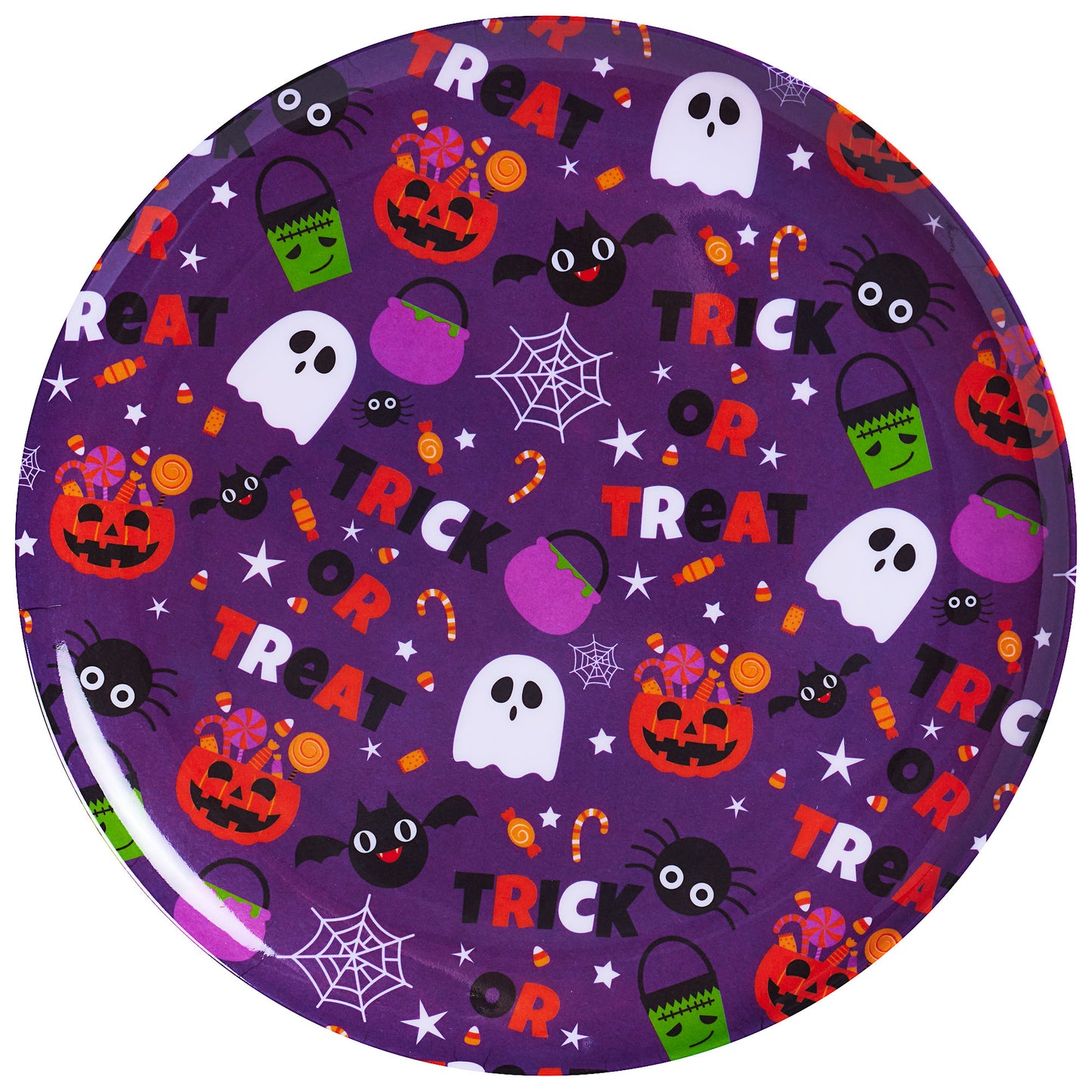 Halloween Melamine Plate 28cm Assorted