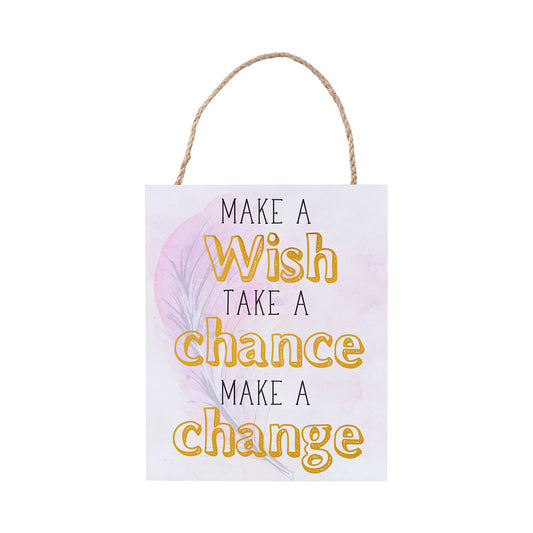 Make A Wish Hanging Plaque